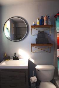 A bathroom at The Three Keys duplex