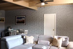 A seating area at The Three Keys duplex
