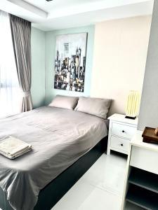 מיטה או מיטות בחדר ב-Apartment two bedrooms