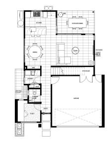 Půdorys ubytování Essence Peregian Beach Resort - Marram 3 Bedroom Luxury Home