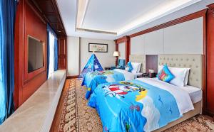 Letto o letti in una camera di Guangming CIMC Executive Hotel Shenzhen