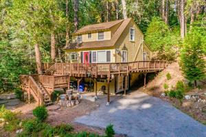 Bygningen som feriehuset ligger i