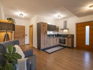 Η κουζίνα ή μικρή κουζίνα στο Appartement Stallfeldhof