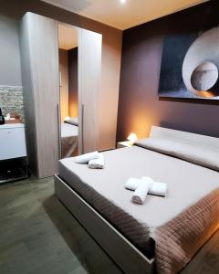 A bed or beds in a room at B&B Rampante