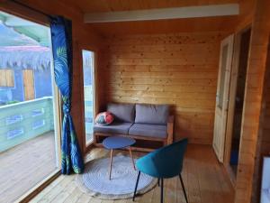 Et sittehjørne på Chalets Chomoni