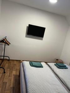 Postel nebo postele na pokoji v ubytování Chalupa Vojtěchov