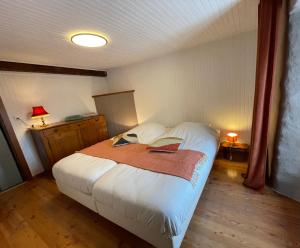 Postel nebo postele na pokoji v ubytování La Majorie de Nendaz