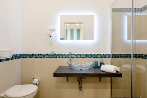 Koupelna v ubytování B&B Il Saraceno