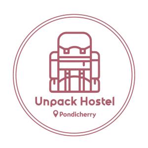 an illustration of an unappeal hospital logo at Unpack Hostel in Pondicherry