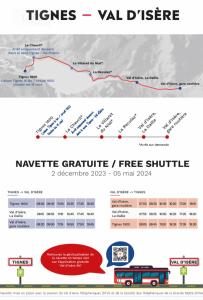 ein Screenshot einer Website für einen fahrzeugseitigen kostenlosen Shuttle in der Unterkunft Chalet 1728 - La Reculaz - 2 minutes from Val D'isere in Tignes