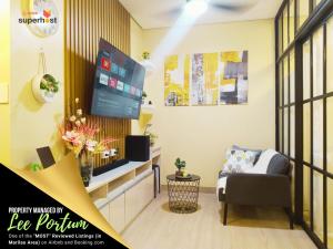 Posezení v ubytování C516 Place at SMDC Cheer Residences by Lee Portum