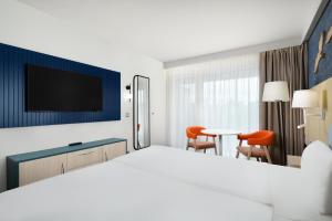 Posteľ alebo postele v izbe v ubytovaní Danubius Hotel Annabella