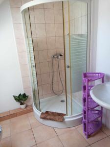 Kúpeľňa v ubytovaní Angi apartman