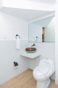 Koupelna v ubytování La Casona Hotel Boutique