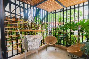 Balkón nebo terasa v ubytování La Casona Hotel Boutique