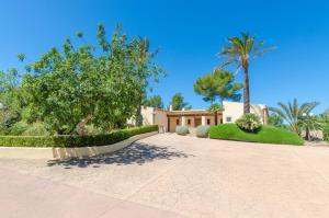 a house with a palm tree and a driveway at YourHouse Son Jaumell 6 in Capdepera