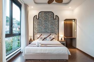 Letto o letti in una camera di Biệt Thự Khởi Nghĩa Bắc Sơn TP Đà Lạt - Gần Chợ và Hồ Xuân Hương