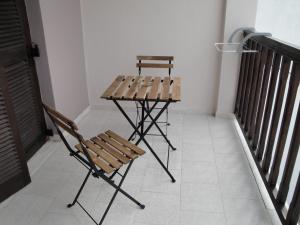 Balkón nebo terasa v ubytování Filia