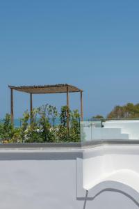 a view from the roof of a building at Nostos Apartments Fira in Fira