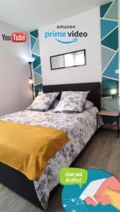 Postel nebo postele na pokoji v ubytování T3 Massy TGV by Beds4Wanderlust - proche coulée verte - ideal Pro ou Famille
