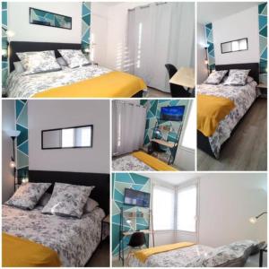 Postel nebo postele na pokoji v ubytování T3 Superieur Massy TGV by Beds4Wanderlust - proche coulée verte - ideal Pro ou Famille