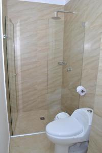 Koupelna v ubytování Hotel Zamay Plus