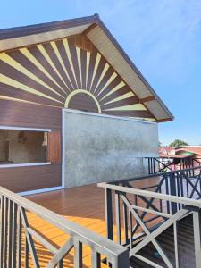 Balkoni atau teres di Smilingface guesthouse