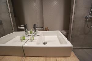 Koupelna v ubytování Apartment Senec pri Aquaparku + 7 fotografií