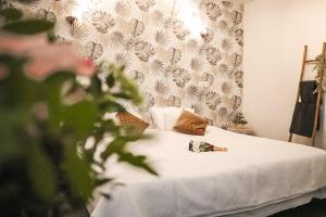 Postel nebo postele na pokoji v ubytování Maria Grazia Hotel