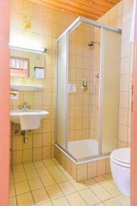 Kúpeľňa v ubytovaní Ferienhotel Alber