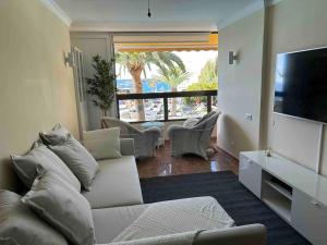 Posezení v ubytování Beach apartment Patalavaca