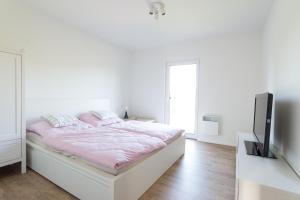 Postel nebo postele na pokoji v ubytování Na Údolí