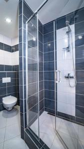 Koupelna v ubytování Hotel Cafe SokoLOVE