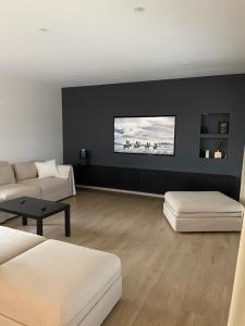 Χώρος καθιστικού στο Maison spacieuse au calme proche Colmar avec piscine