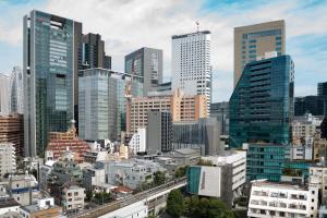 a view of a city with tall buildings at Shinjuku City House - Vacation STAY 15772 in Tokyo