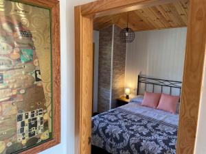 Postel nebo postele na pokoji v ubytování A Leira