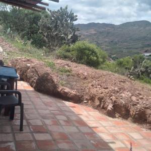 a large uprooted uprooting at Apartamento campestre in Villa de Leyva