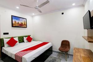 Krevet ili kreveti u jedinici u okviru objekta Hotel Dhankush