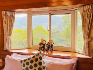 山景或從小木屋拍的山景