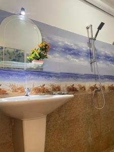 A bathroom at Cinnamon City