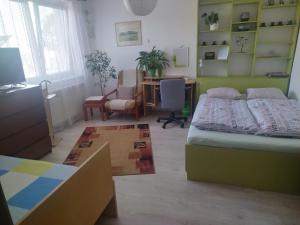 Postel nebo postele na pokoji v ubytování Soukromé pokoje