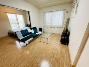 3-3札幌駅徒歩8分　美室【サービスアパートメントSAPPORO札幌駅西】エアコン完備にあるシーティングエリア