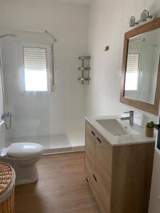 Koupelna v ubytování Apartamento Plaza Grande + 14 fotografií