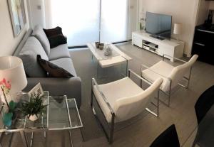 Telewizja i/lub zestaw kina domowego w obiekcie Villa Tindra