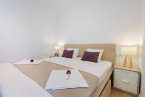 Postel nebo postele na pokoji v ubytování Apartnent Zorka1