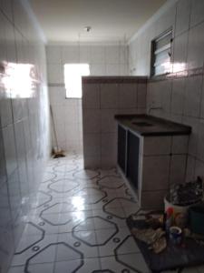 Η κουζίνα ή μικρή κουζίνα στο Apartamento de férias na Praia da Pitória