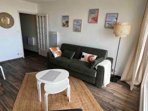 Posezení v ubytování Beau studio rénové, vue exceptionnelle Mer-Dune