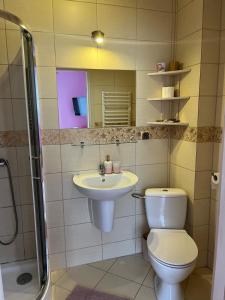 A bathroom at Villa Kokosowa