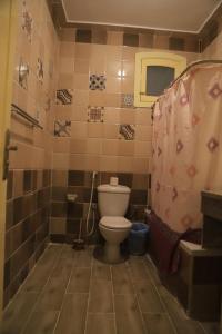 Koupelna v ubytování Amon Hotel