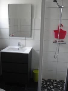 Koupelna v ubytování Gite Izaxulo